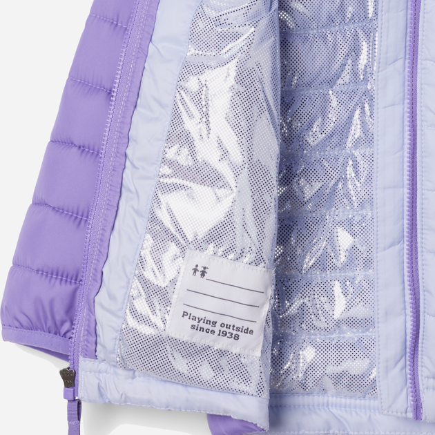 Підліткова зимова куртка для дівчинки Columbia Powder Lite II Hooded Jacket 2090043581 140-146 см Фіолетова (195981310061) - зображення 3