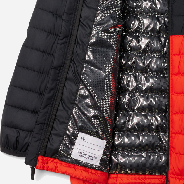 Kurtka chłopięca zimowa Columbia Powder Lite II Hooded Jacket 2090023839 104-110 cm Czerwony/Czarny (195981516982) - obraz 3