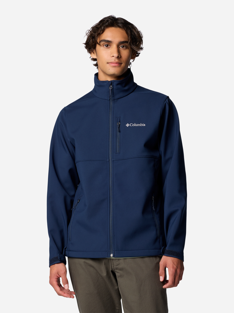 Вітровка чоловіча Columbia Ascender Softshell Jacket 1556534467 L Темно-синя (195981378344) - зображення 1