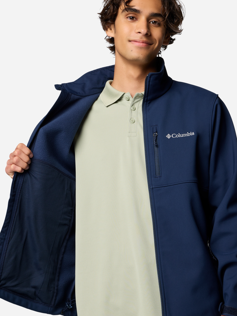 Вітровка чоловіча Columbia Ascender Softshell Jacket 1556534467 XXL Темно-синя (195981378351) - зображення 3