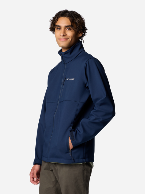 Вітровка чоловіча Columbia Ascender Softshell Jacket 1556534467 XXL Темно-синя (195981378351) - зображення 6