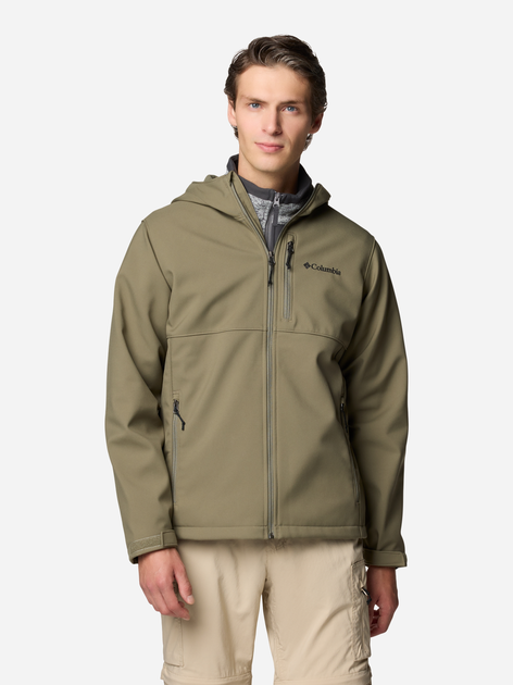 Kurtka wiatrówka męska Columbia Ascender II Hooded Softshell Jacket 2090454397 L Oliwkowa (195981097061) - obraz 1