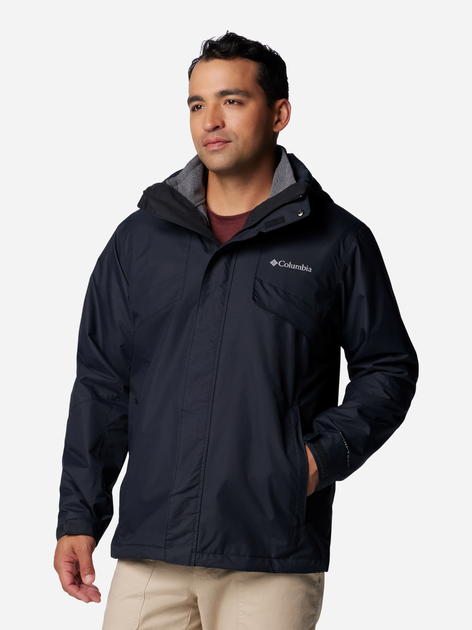 Kurtka jesienna męska z kapturem Columbia Bugaboo III Fleece Interchange Jacket 2096904010 XL Czarna (195980982207) - obraz 1