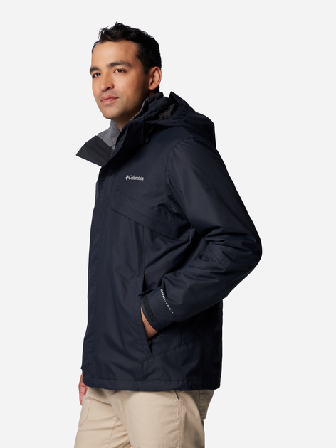 Куртка демісезонна з капюшоном чоловіча Columbia Bugaboo III Fleece Interchange Jacket 2096904010 XXL Чорна (195980982177) - зображення 3