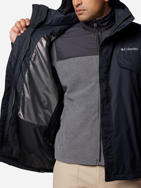 Куртка демісезонна з капюшоном чоловіча Columbia Bugaboo III Fleece Interchange Jacket 2096904010 XXL Чорна (195980982177) - зображення 7