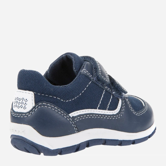 Sneakersy chłopięce Geox B8232A08510-C4211 27 Granatowy/Biały (8058279135321) - obraz 3