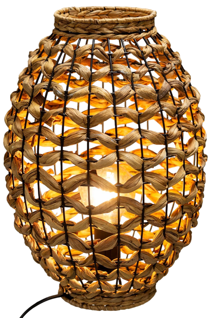 Lampa stołowa Atmosphera Sand z abażurem z hiacyntu 40 cm (3560233817112) - obraz 2