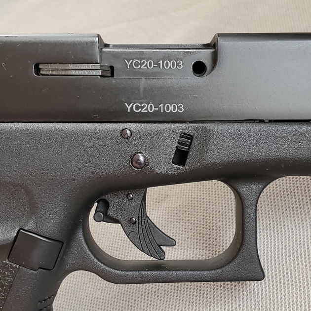 Стартовый пистолет Kuzey GN19 черный (модель Glock 19 Gen 3) - изображение 2