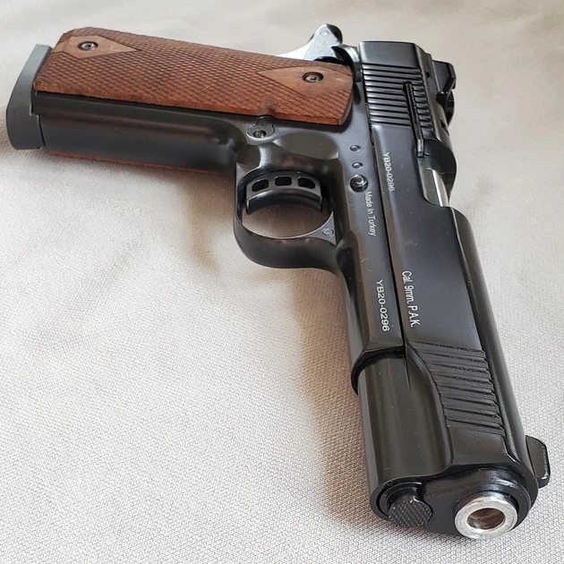 Стартовый пистолет Kuzey 911 черный (модель Colt 1911) - Стартовые