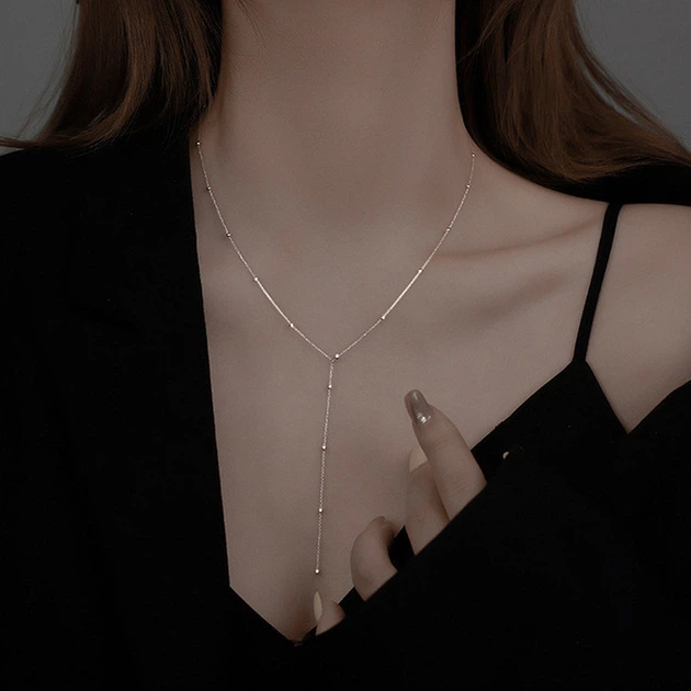 Довгий ланцюжок Honey Fashion Accessories сріблястий (12-198) - Фото 1 Довгий ланцюжок Honey Fashion Accessories сріблястий (12-198) - зображення 1