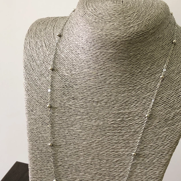 Довгий ланцюжок Honey Fashion Accessories сріблястий (12-198) - Фото 3 Довгий ланцюжок Honey Fashion Accessories сріблястий (12-198) - зображення 3
