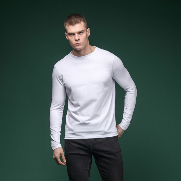 Кофта-лонгслив Ukrarmor Pulse Longsleeve. Cotton and Elastane. Белый (LSPLS-WH-L) - изображение 2