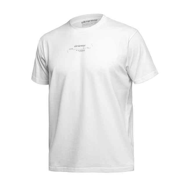 Футболка Basic Military Ukrarmor T-Shirt із колекції NAME. Cottone/Elastane, білий XL - зображення 1