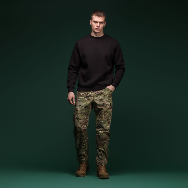 Свитшот Base Soft Ukrarmor Sweatshirt. Свободный стиль. Цвет Черный/Black S - изображение 2