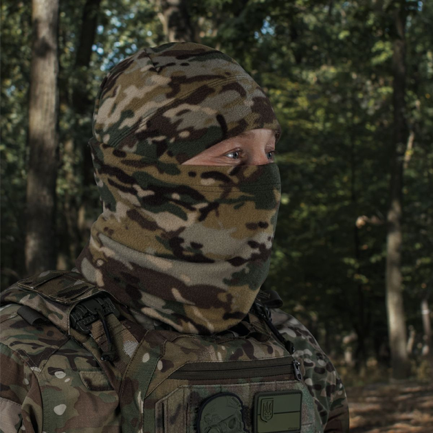 Флісовий баф FrostWrap Ukrarmor із щільністю 280/м2. Теплоізоляція Slimex. Колір мультикам S/M - зображення 2