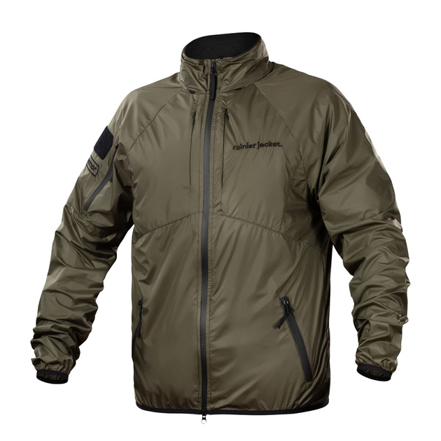 Водонепроникна куртка ветровка Ukrarmor Rainier Jacket, ranger green. Поліестер, waterproof M - зображення 1