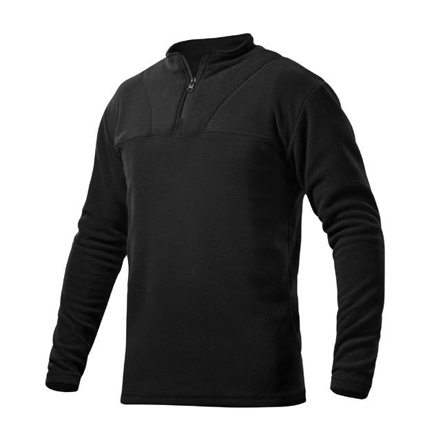 Флисовая тактическая кофта Ukrarmor Garrison Fleece Black. Temperature control, polyester S - изображение 1