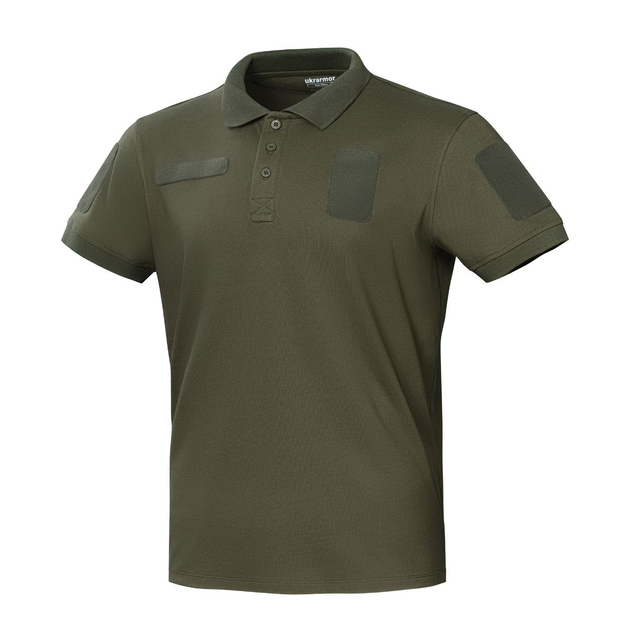 Футболка-поло тактическая Ukrarmor Polo Reflex. Cotton. Цвет Хаки (400990/L) - изображение 1