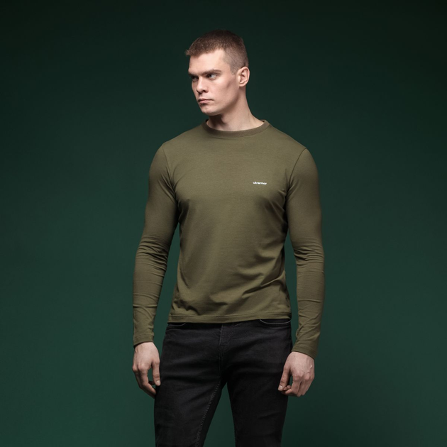 Кофта-лонгслив Ukrarmor Pulse Longsleeve. Cotton and Elastane. Олива (LSPLS-OL-XXL) - изображение 2