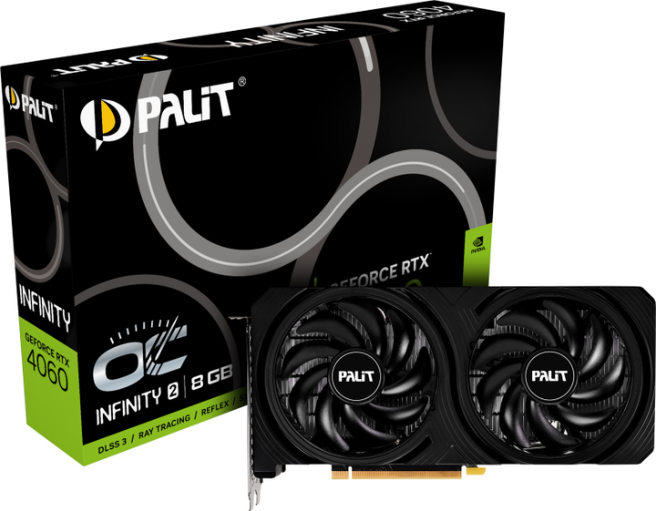 Видеокарта Palit PCI-Ex GeForce RTX 4060 Infinity 2 OC 8GB GDDR6 (128bit) (2565/17000) (HDMI, 3 x DisplayPort) (NE64060S19P1-1070L) - изображение 8
