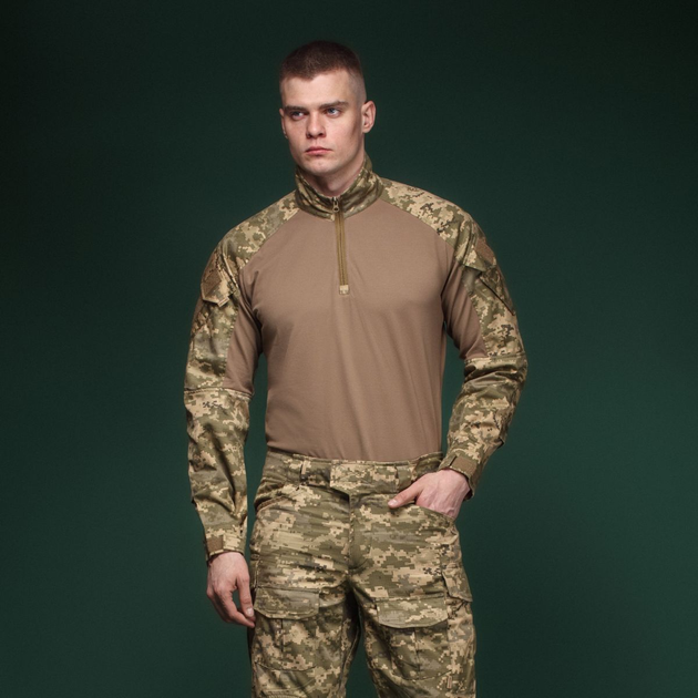 Боевая рубашка TAC-24 Ukrarmor ACS Pixel (MM-14). Army Combat Shirt. Технология Near-Infrared Reflectance XXL/Long - изображение 2