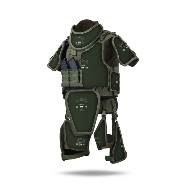 Бронекостюм ATAS (Advanced Ukrarmor Tactical Armor Suit) Level I. Клас захисту – 1. Олива. S/M - зображення 2