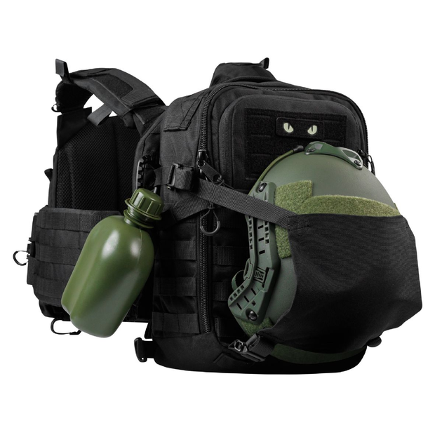 Тактичний наплічник DM20 Ukrarmor на 20 л. Cordura 1000D. Кріплення Molle. Чорний 28 х 15 х 40 див. - зображення 2