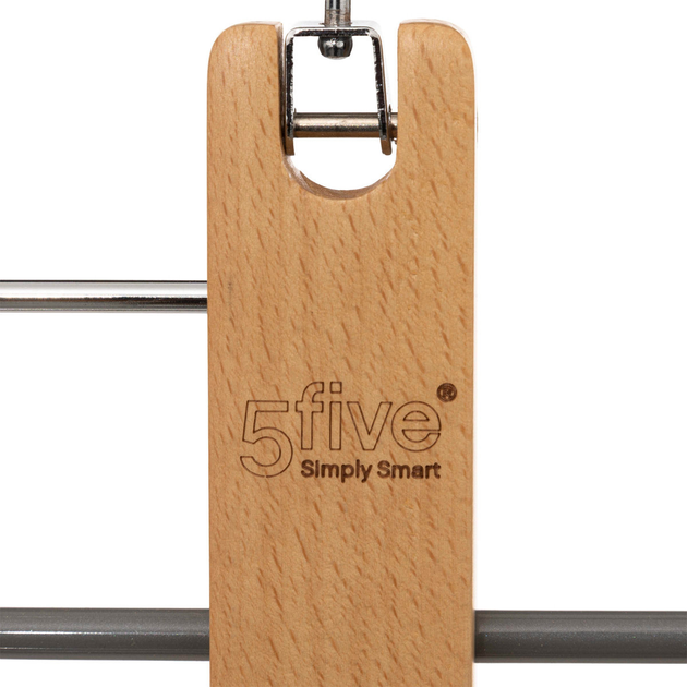 Wieszak na spodnie 5five Simply Smart drewniany 5 rzędów (3560231537784) - obraz 3