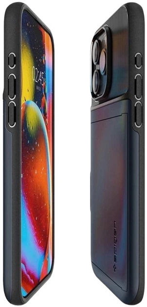 Панель Spigen Slim Armor CS для iPhone 15 Pro Max Blue (8809896749404) - зображення 5