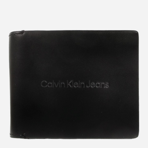 Портмоне чоловіче шкіряне Calvin Klein Jeans K50K512059-BEH Чорне (8720639017096) - зображення 1