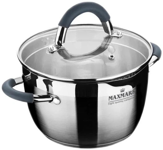 Кастрюля Maxmark с крышкой 1.5 л 16 см (MK-5601) - Фото 1 Кастрюля Maxmark с крышкой 1.5 л 16 см (MK-5601) - изображение 1