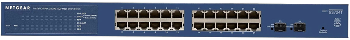 Przełącznik Netgear ProSafe 24x 1GB Ethernet, 2x 1GB SFP Managed (GS724TP-300EUS) - obraz 3