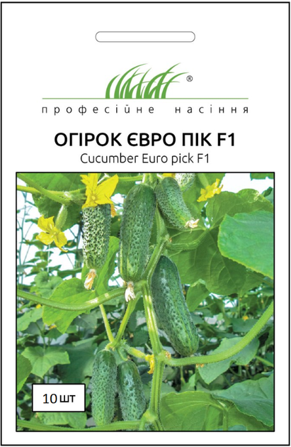 Насіння Огірок Євро пік F110 шт (United Genetics) - Фото 1 Насіння Огірок Євро пік F110 шт (United Genetics) - зображення 1