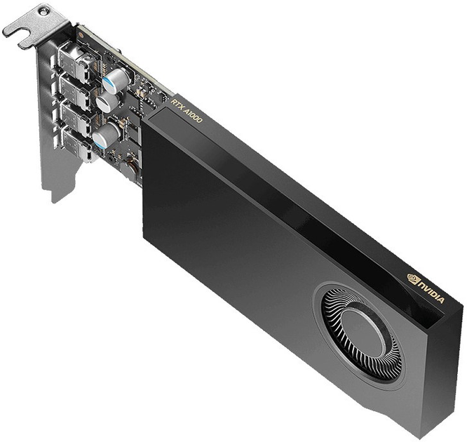 Відеокарта PNY PCI-Ex NVIDIA RTX A1000 8GB GDDR6 (128 bit) (4 x miniDisplayPort) (VCNRTXA1000-PB) - зображення 3