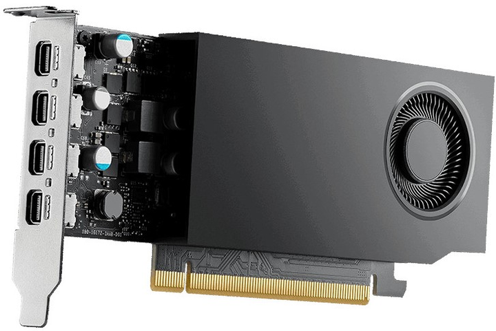 Видеокарта PNY PCI-Ex NVIDIA RTX A400 4GB GDDR6 (64 bit) (4 x miniDisplayPort) (VCNRTXA400-PB) - изображение 2