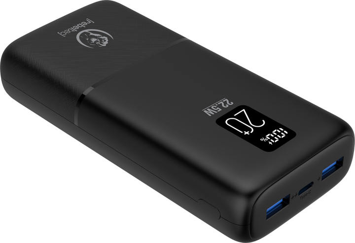 Powerbank Rebeltec P20 LCDPD 20000 mAh Black (RBLAKT00022) - obraz 3