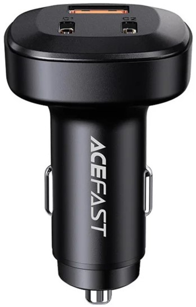 Автомобільний зарядний пристрій Acefast B3 66W 2xUSB-C+1xUSB-A Black (6974316280415) - зображення 3
