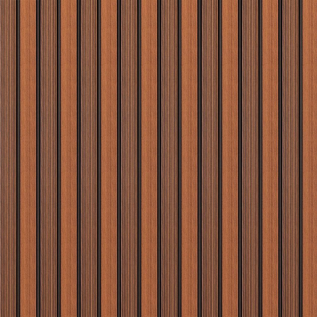Декоративная PS рейка (пластиковая вагонка) 3Д настенная панель "NaturalCork" 2900*120*12 мм для стен и декора Шоколадный - изображение 3
