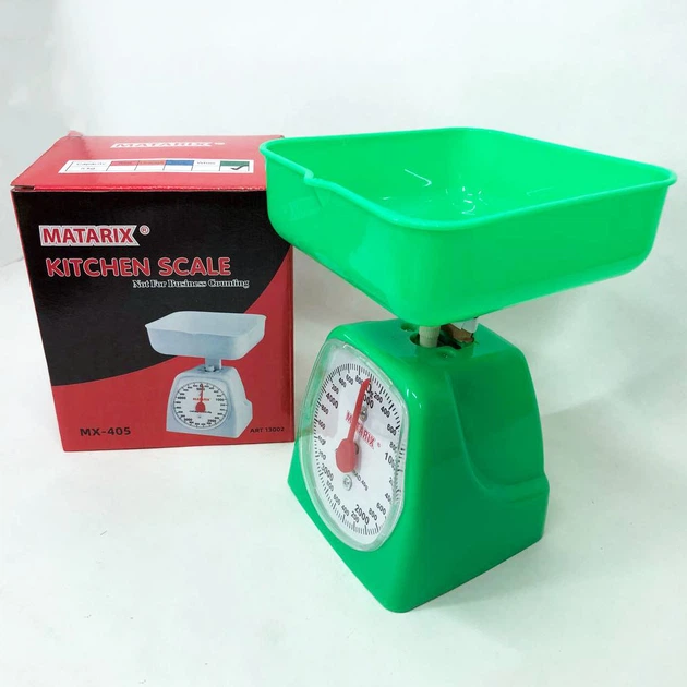 Весы кухонные механические MATARIX MX-405 5 кг, весы для взвешивания продуктов. Цвет: зеленый - изображение 6