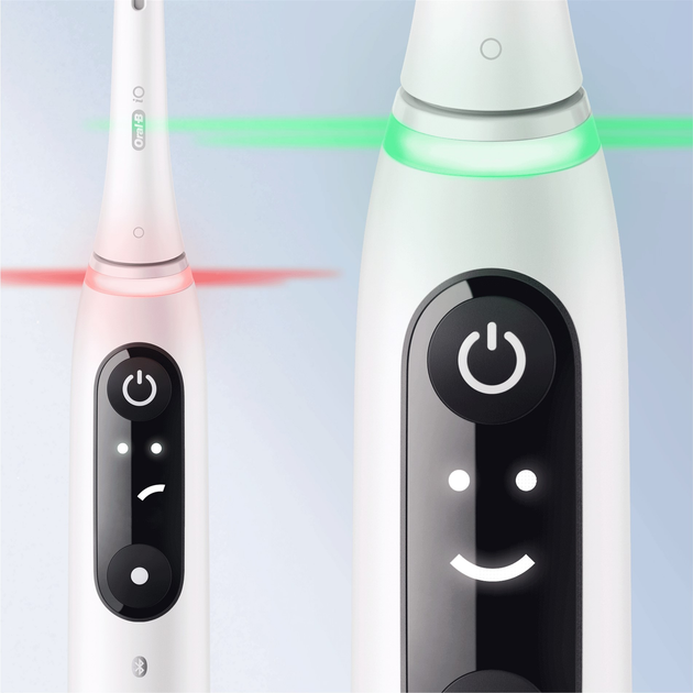 Набір електричних зубних щіток Oral-B iO6 Duo Pack Біла та Рожева (4210201381877) - зображення 4