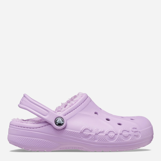 Акція на Жіночі крокси утеплені Crocs Baya Lined Clog 205969-5Q5 39-40 (M7/W9) 25 см Світло-фіолетові від Rozetka