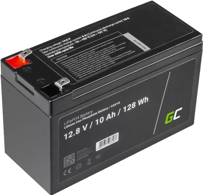 Akumulator Green Cell LiFePO4 12.8 V 10 Ah (5907813968266) - obraz 2