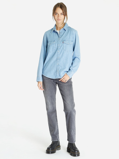 Jeansy slim fit damskie Levi's 501 Jeans For Women 12501-0412 25-32 Niebieskie (5401105153892) - obraz 3