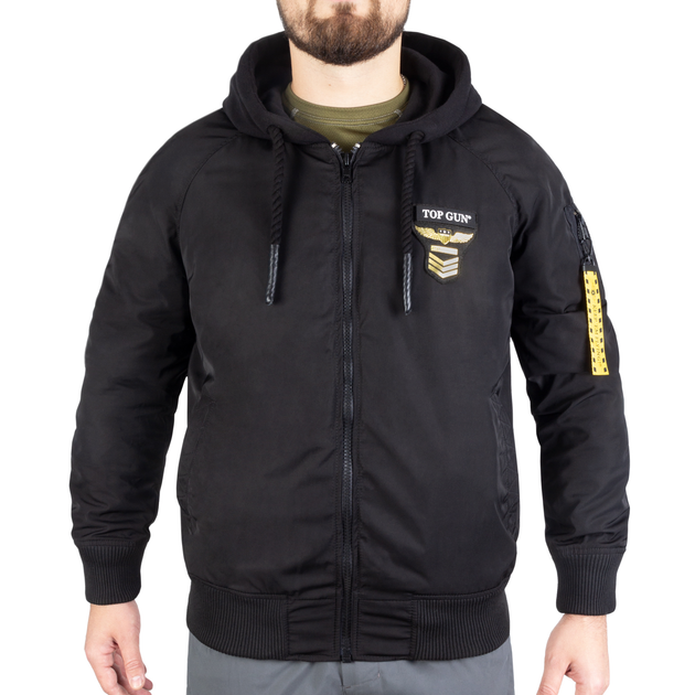 Куртка демісезонна Sturm Mil-Tec Flight Jacket Top Gun The Flying Legend Black L (10430702) - изображение 1