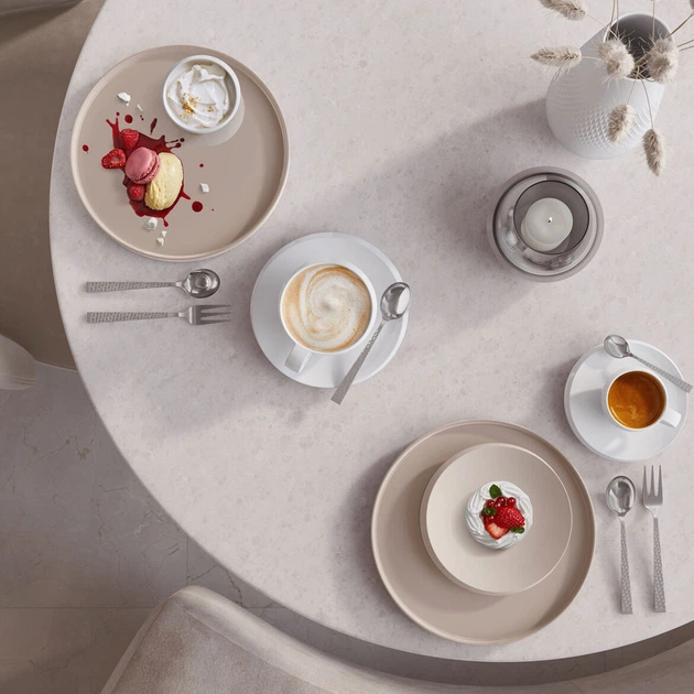 Тарелка десертная Villeroy & Boch NewMoon Beige 16 см (1042912660) - Фото 3 Тарелка десертная Villeroy & Boch NewMoon Beige 16 см (1042912660) - изображение 3