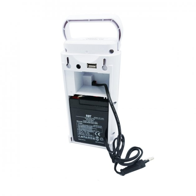 Аварийный аккумуляторный фонарь лампа Almina 2606L с функцией Power bank переносной светильник 24 LED (028h) - изображение 5