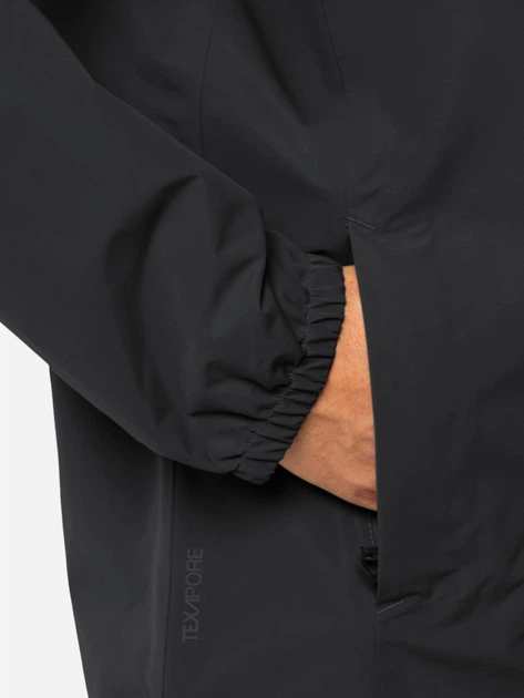 Вітровка чоловіча Jack Wolfskin Stormy Point 2L Jkt M 1111142_6000 S Чорна (4064993496529) - зображення 4