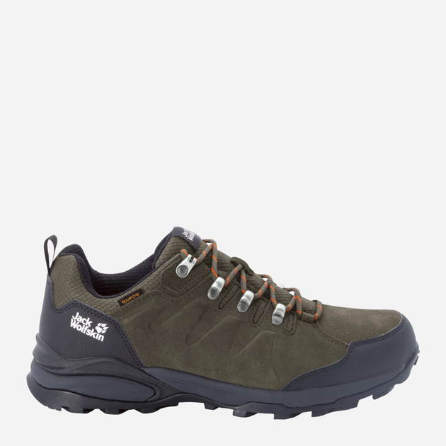 Buty sportowe trekkingowe męskie z membraną Jack Wolfskin Refugio Texapore Low M 4049851_4287 40.5 Khaki (4060477908069) - obraz 1