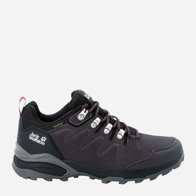 Buty sportowe trekkingowe damskie z membraną Jack Wolfskin Refugio Texapore Low W 4050821_6157 37 Ciemnoszare (4060477908892) - obraz 1