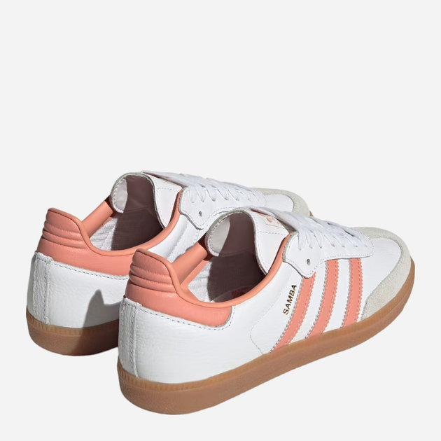 Жіночі кеди низькі adidas Originals Samba OG IG5932 (6UK) 39.5 Білі (4066762359431) - зображення 4